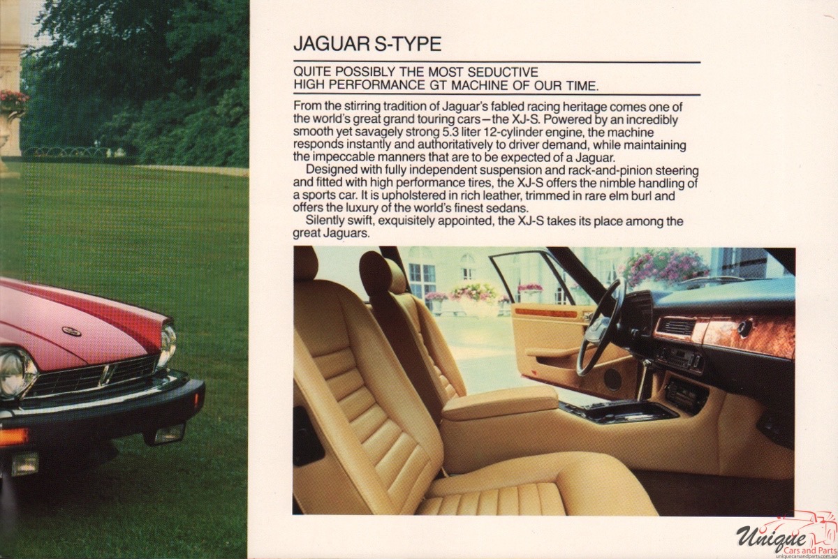 1985 Jaguar Model Lineup Brochure Page 9